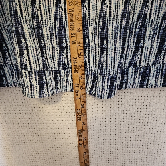 Peter Millar Lg Blue and White Striped Full Zip Workout Jacket - Picture 10 of 10